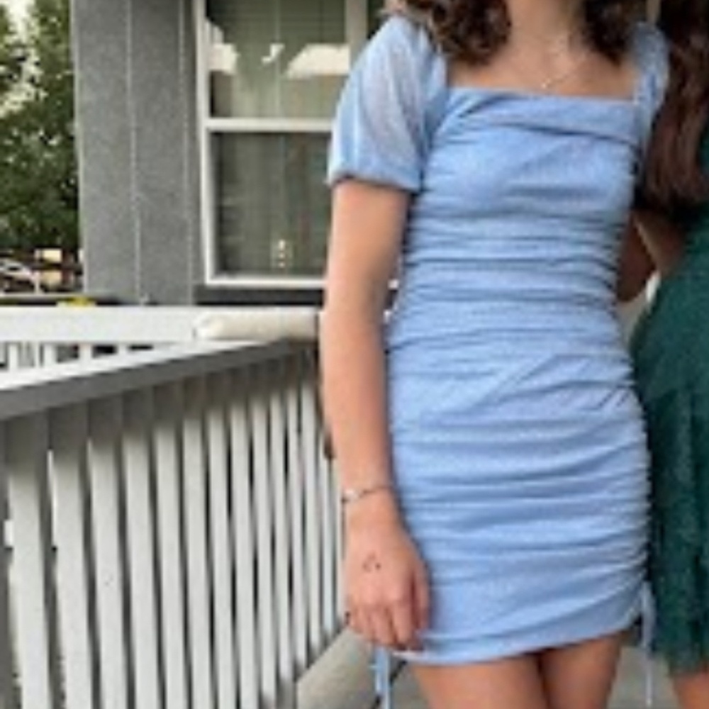 Jump Apparel Blue Homecoming Dress